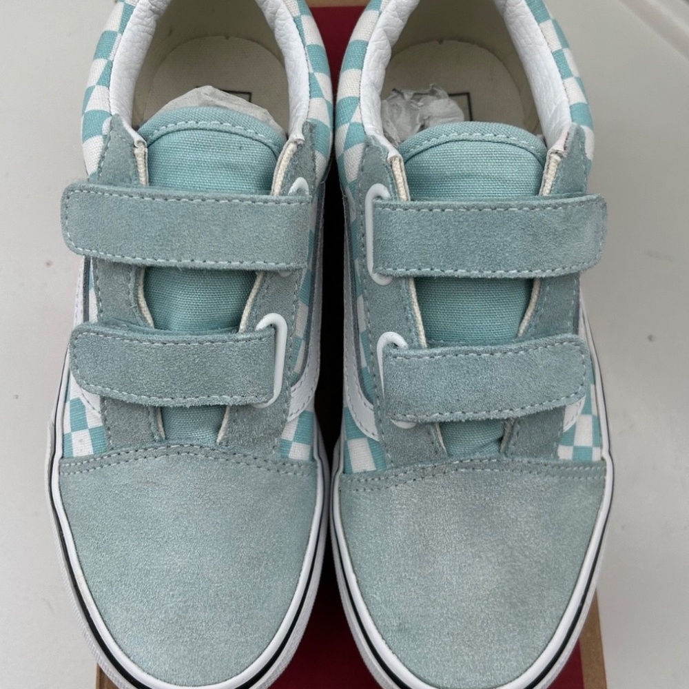 *Gently Used* Old Skool Vans Color Theory Checker Kids SZ 3 - Picture 4 of 7